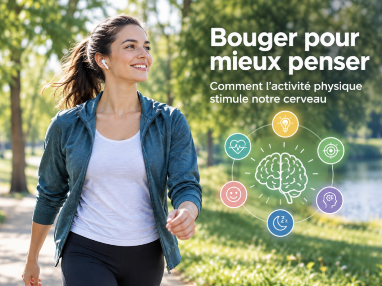 Personne marchant dans un parc pour entretenir sa santé physique et cérébrale.